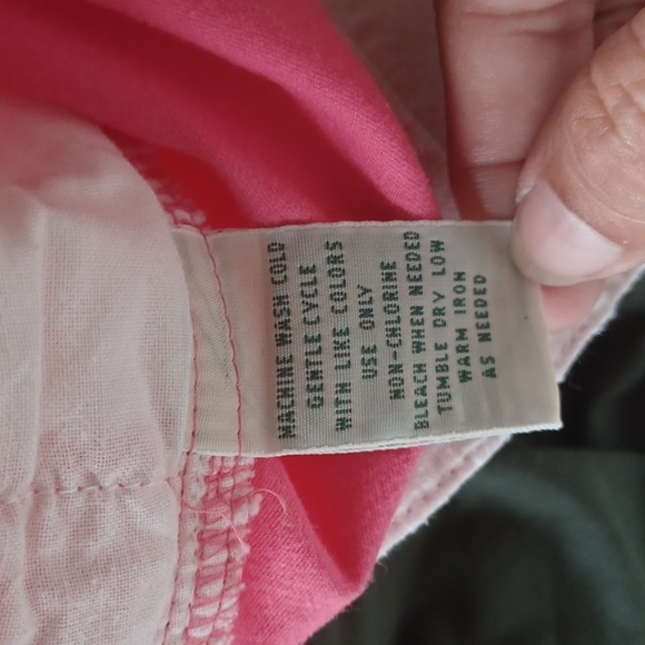 St. Johns Bay Pink/Salmon Colored Shorts, Sz 12, 31" Wst, 11" Rise, 4" Inseam - Picture 5 of 7